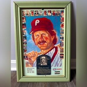VTG 1995 Mike Schmidt Hall of Fame Baseball Phillies Giveaway Poster Numbered